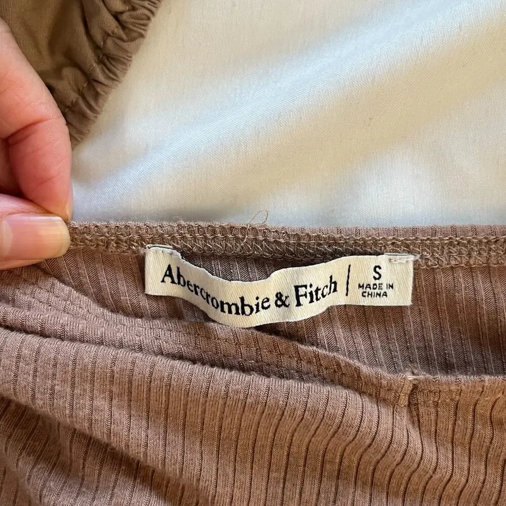 Abercrombie and Fitch Sweetheart Balloon Puff Sleeve Top Small Ren Faire Cottage